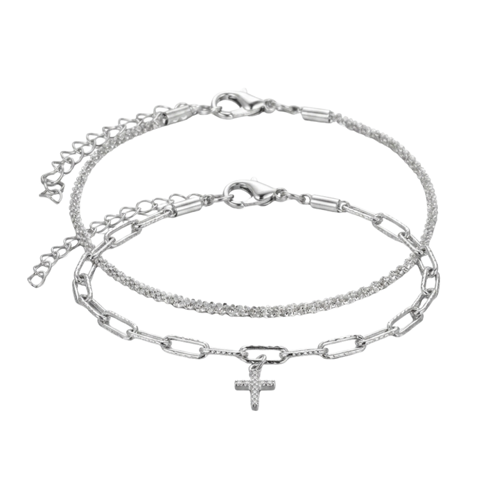 Madreperla Cross Bracelet Set