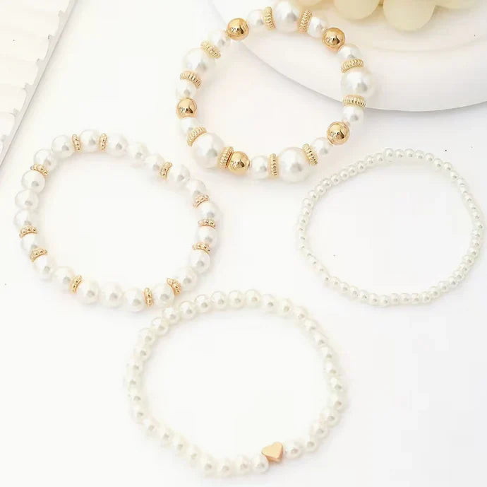 Pearlux Pearl Bracelet Set of Four
