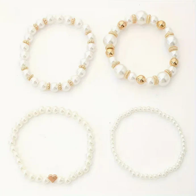Serenity Pearl Bracelet Set of Four