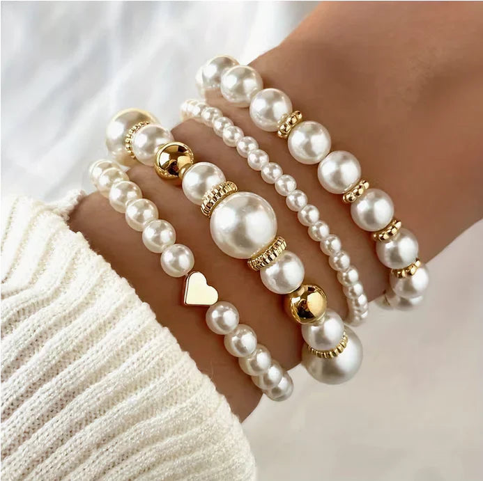 Pearlux Pearl Bracelet Set of Four